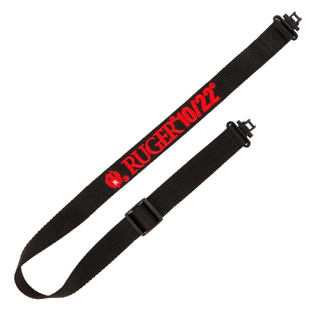 RUGER 10/22 SLING W/ SWIVLES, 1.25IN WEB BLK
