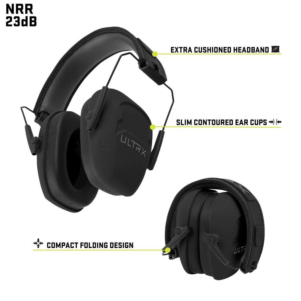 ALLEN ULTRX SHIELD PASSIVE MUFF MIDNIGHT GRAY