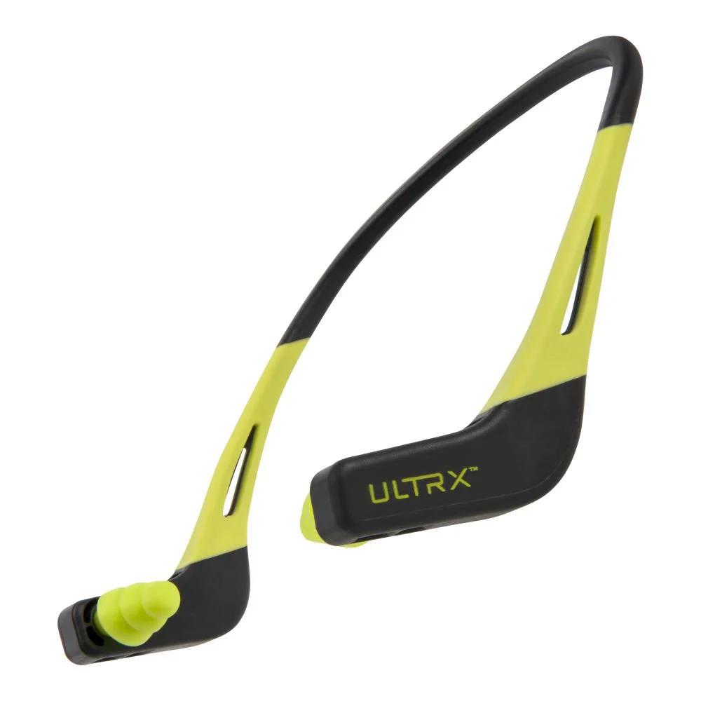 ULTRX Wave Banded Ear Plugs - Gray/Yellow