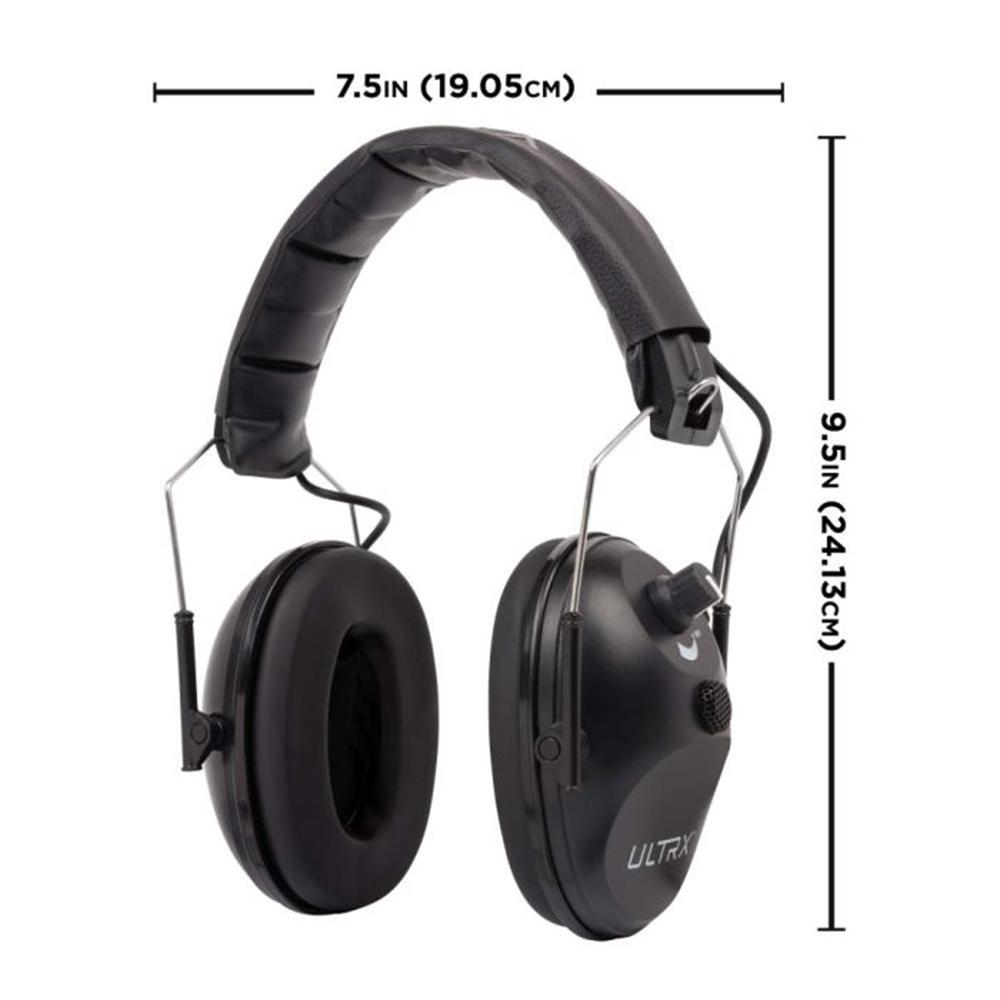 ULTRX Electronic Earmuff - Black