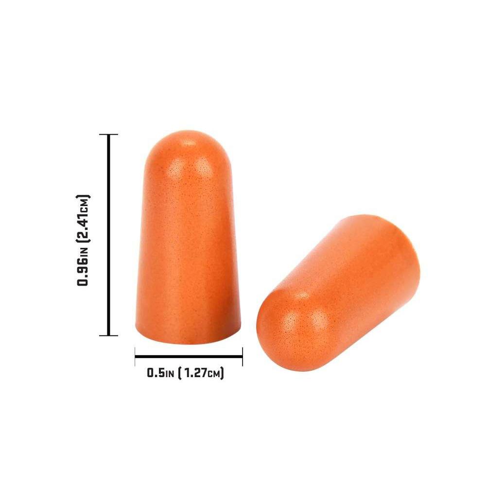 ULTRX Foam Ear Plugs - 6 Pairs - Orange