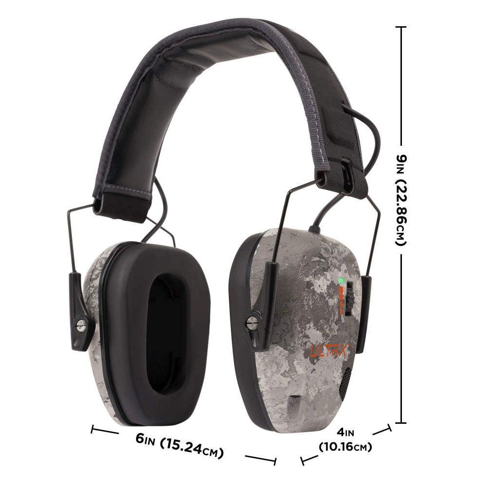 ULTRX Bionic Electronic Earmuff - Veil Tac Gray Camo