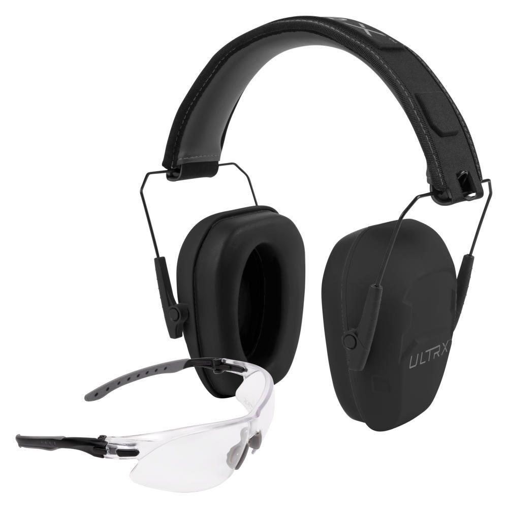 ALLEN ULTRX SHIELD EAR/ EYE PROTECTION COMBO, GRAY