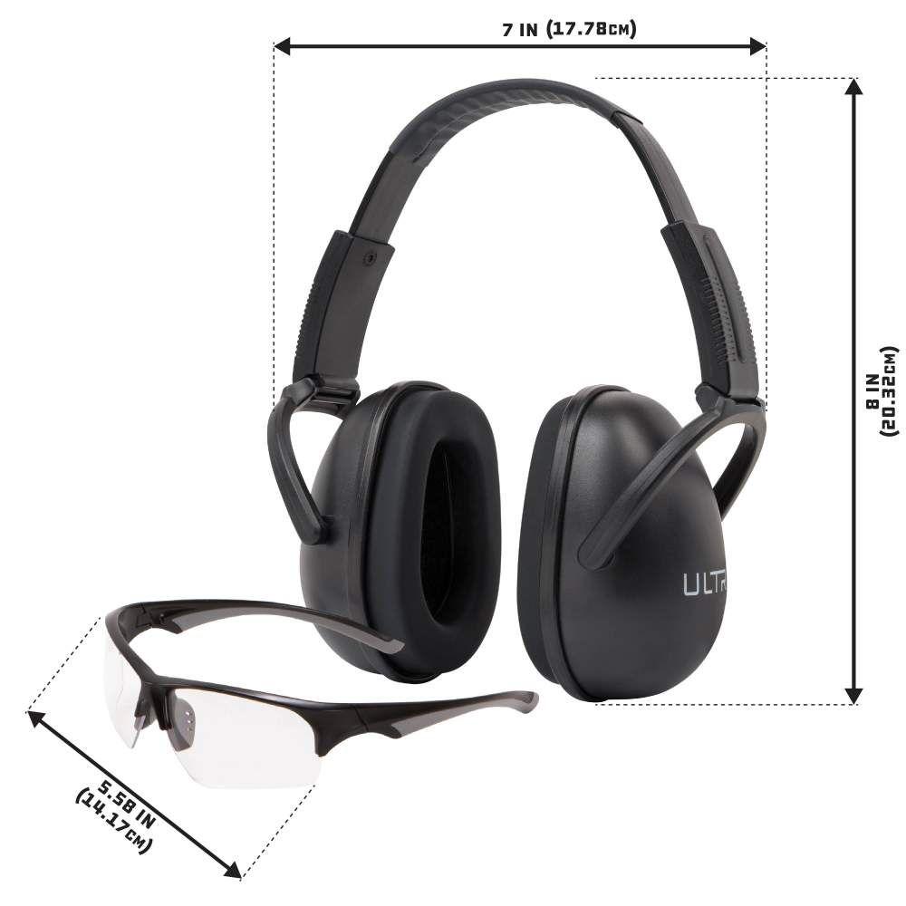 ALLEN ULTRX BLOCKER EAR/ EYE PROTECTION COMBO BLACK