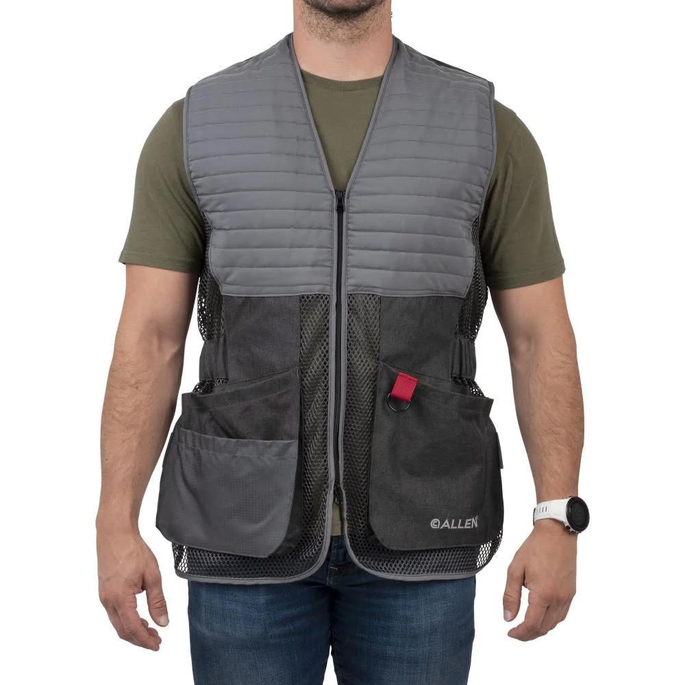 ALLEN COMPETITOR SHOOTING VEST - R OR L - M/L - GRAY