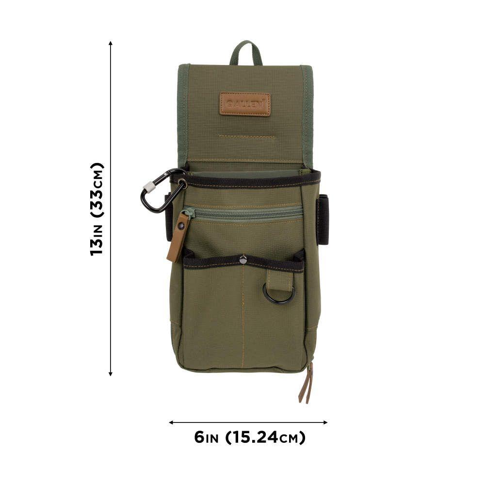 TRIUMPH DOUBLE COMPARTMENT SHELL BAG GREEN RIPSTOP