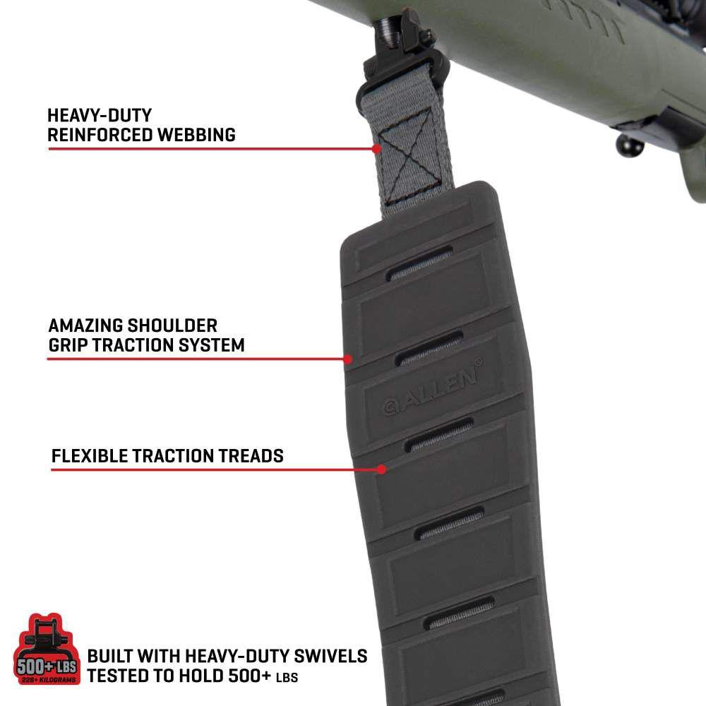 ALLEN KLNG TRACTION MOLDED RUBBER SLING, MIDNIGHT GRAY