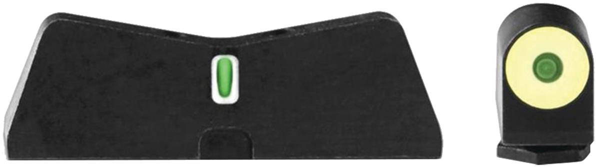 DXT2 BIG DOT TRITIUM FRONT&REAR YELLOW FOR GLOCK 17,19,22-24,26,27,31-36,38