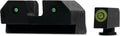 R3D Night Sights Green - Glock 17,19,22-24,26,27,31-36,38