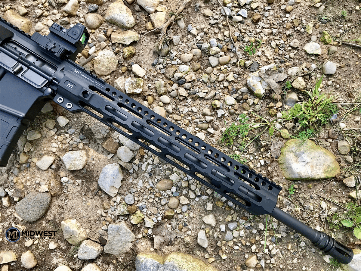 Midwest Industries Ultra Lightweight Free Float AR-15 Handguard - M-LOK - 4 Lengths - Titanium Hardware