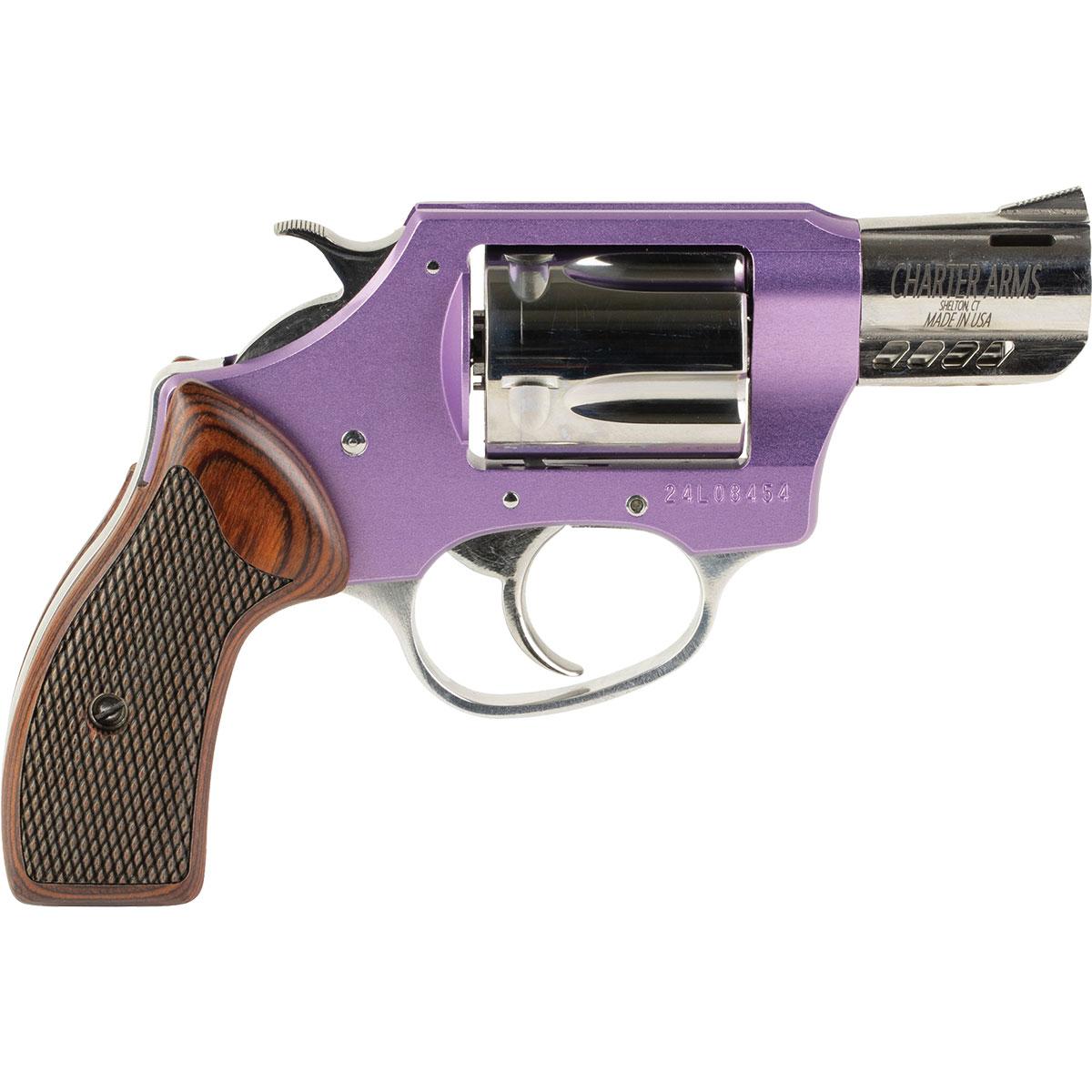 Charter Arms Coyote Lavender & SS .380 ACP 5 Shot 2''