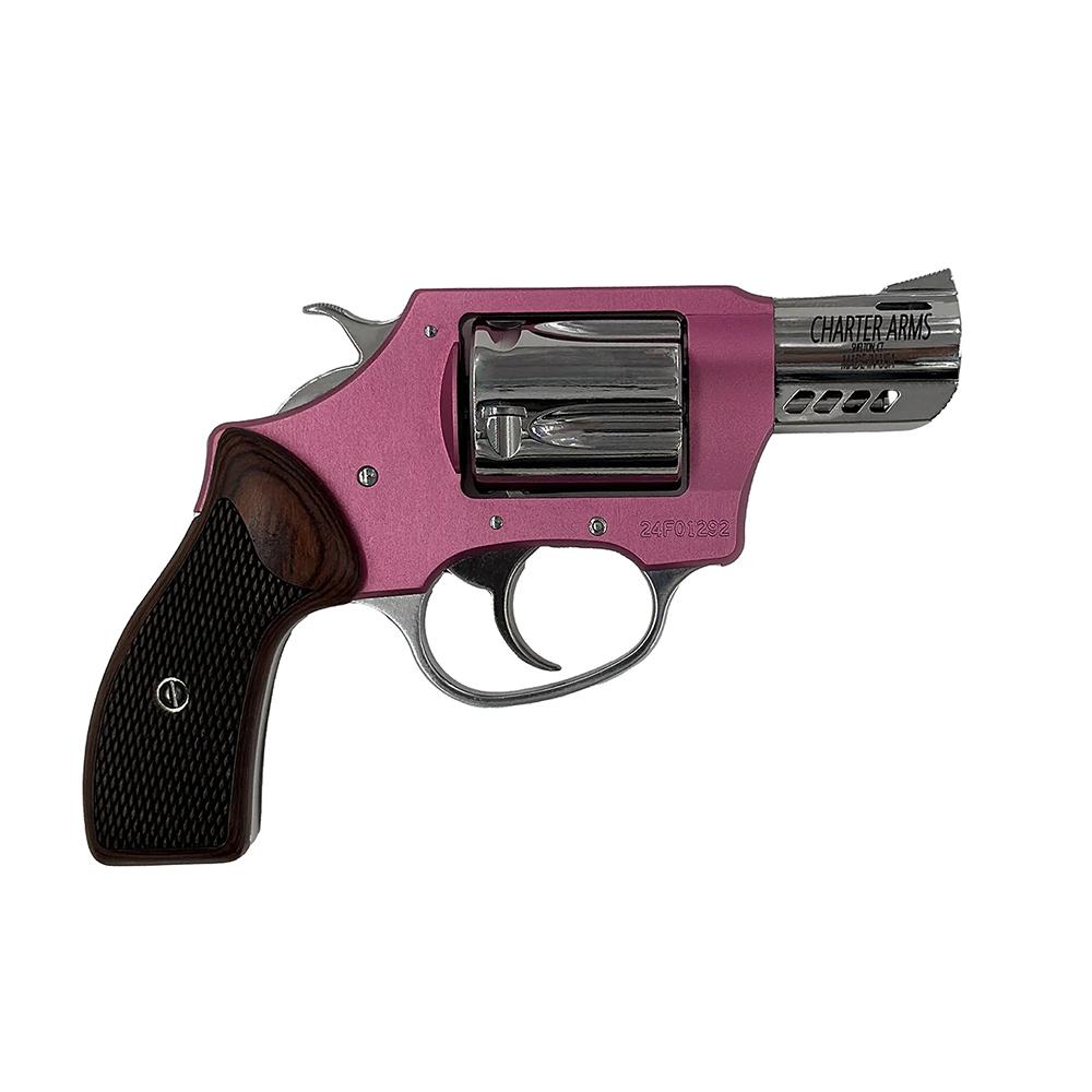 Charter Arms Coyote Series Leader of the Pack Pink .380 ACP 5 Shot 2''