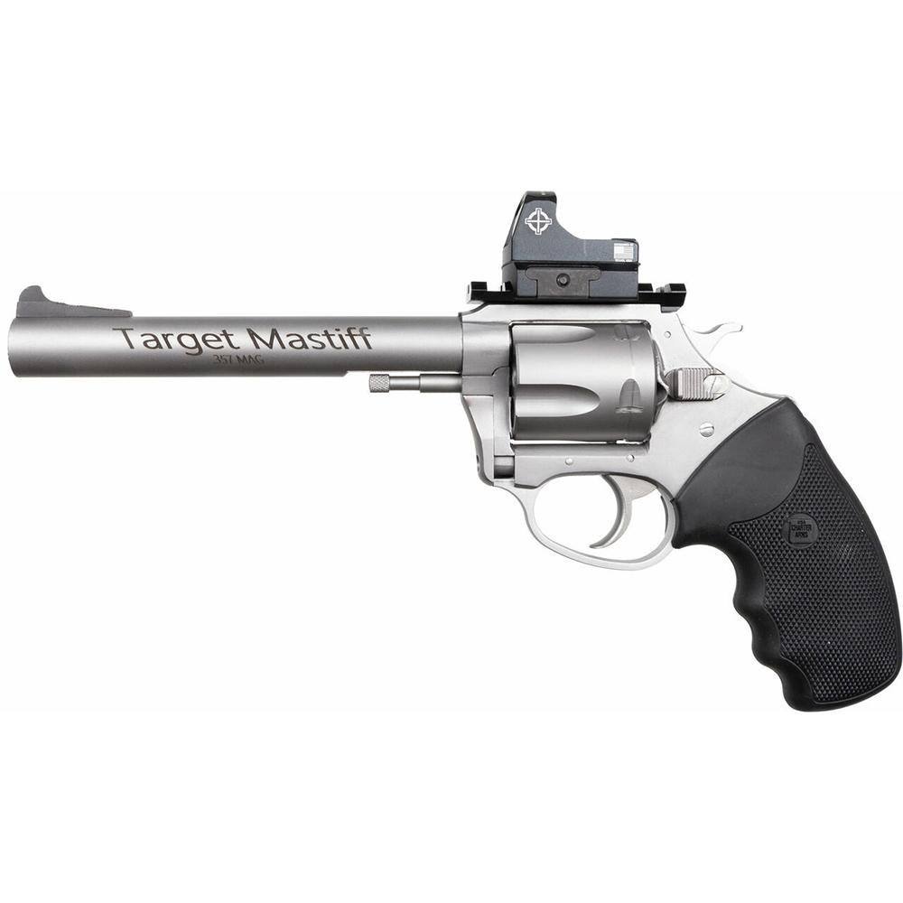 Charter Target Mastiff 6in 5 Shot .357 MAG Stainless Picatinny Optic