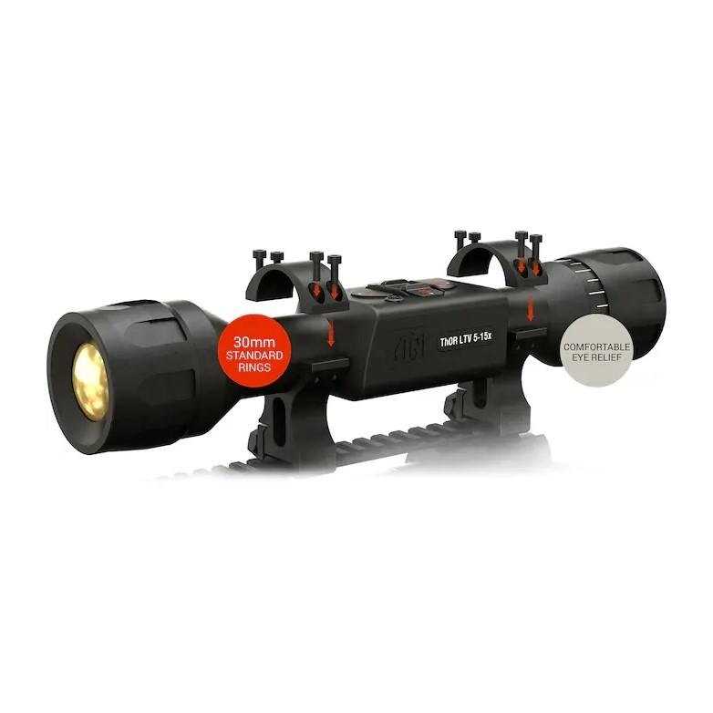 ATN Thor LTV 1.5-4.5x 256x192 12 micron Thermal Rifle Scope w/ Video Record