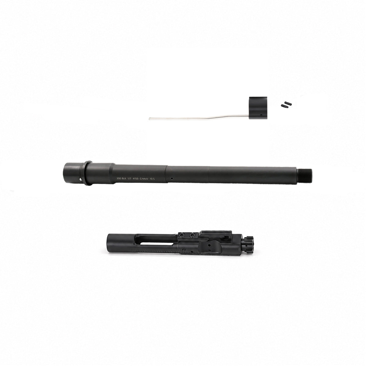 AT3 Barrel Builder Kit - 10.5″ .300 Blackout Medium Profile Pistol Length Barrel, Gas Block, Gas Tube & BCG