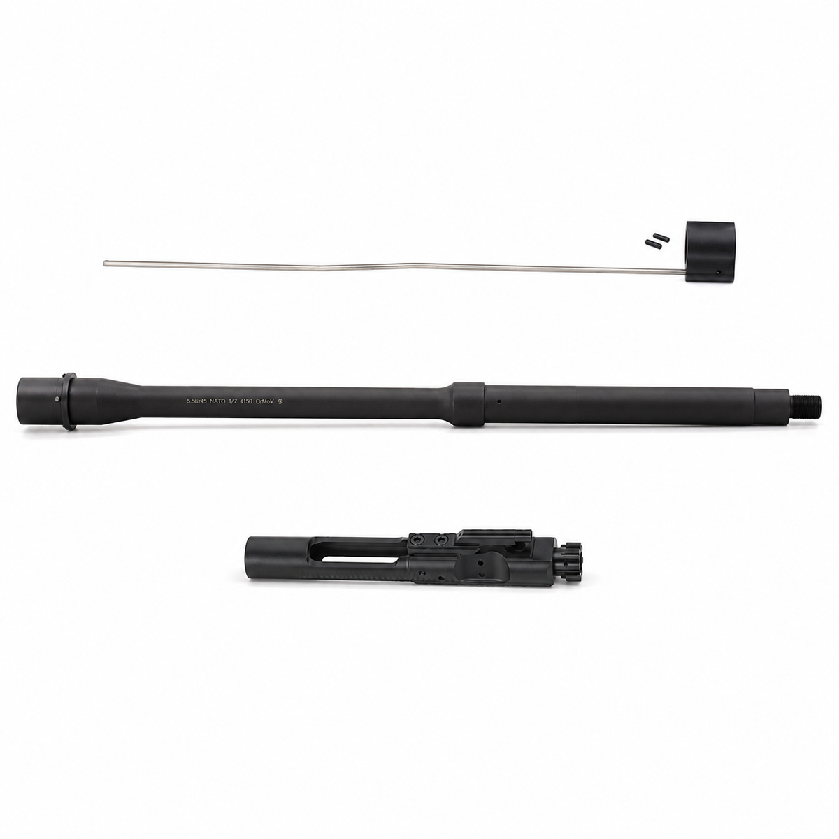 AT3 Barrel Builder Kit - 16″ 5.56 NATO Government Profile Mid-Length Barrel, Gas Block, Gas Tube & BCG