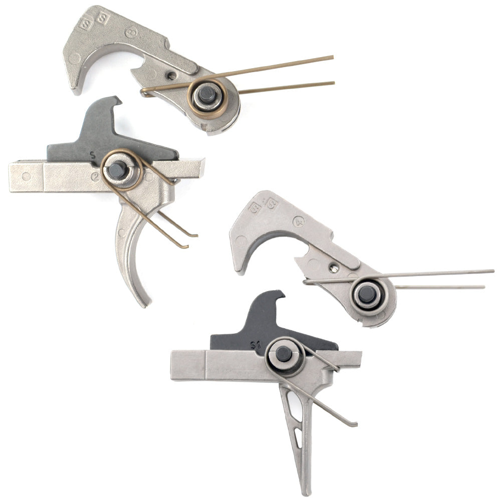 AT3™ Enhanced Nickel Teflon 6lb Single-Stage AR-15 Trigger - Flat or Curved