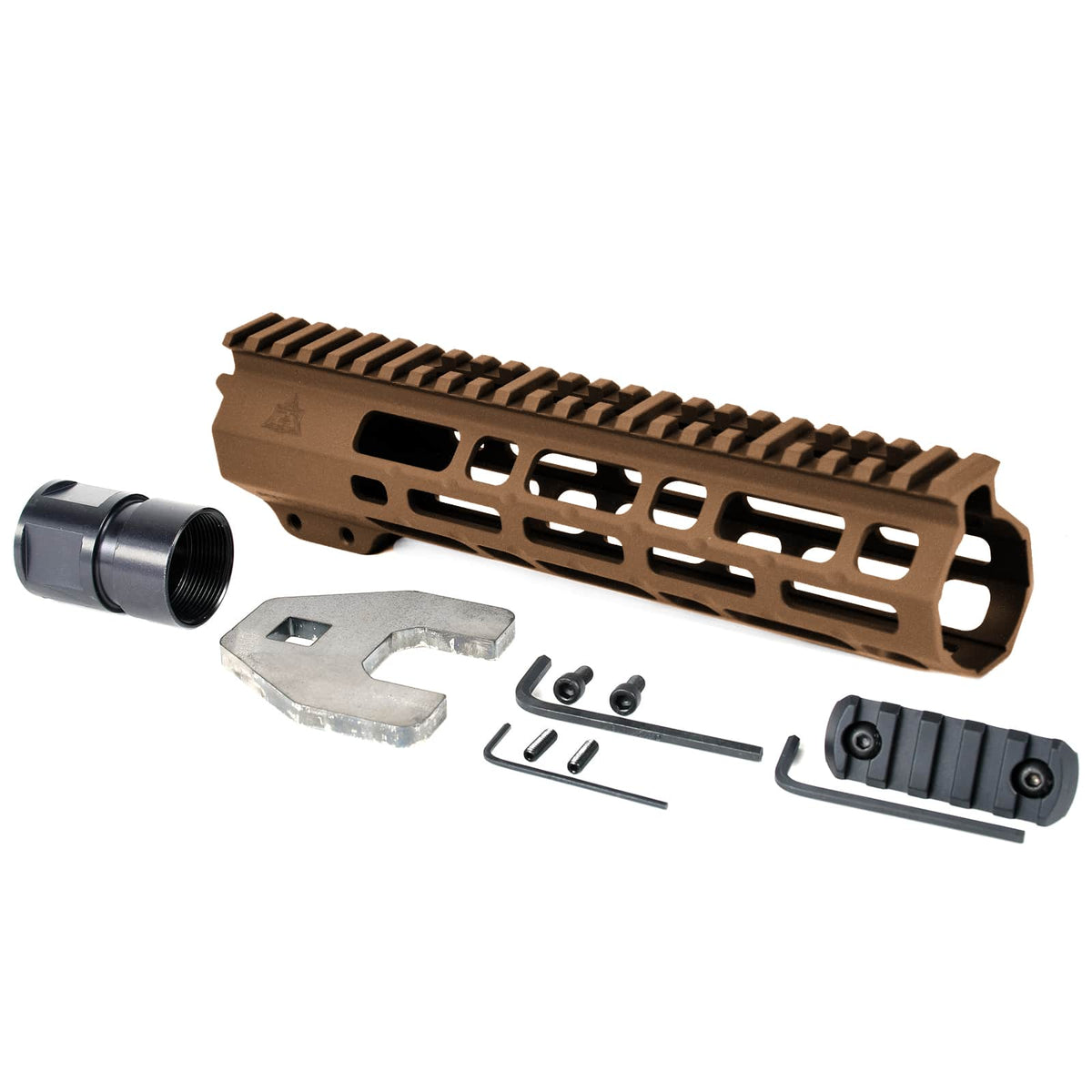 Open Box Return - AT3™ SPEAR Free Float AR-15 Handguard - M-LOK - Burnt-bronze, 9-inch