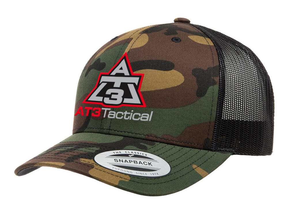 AT3 Tactical Hat - Mesh Trucker Cap - Camo