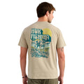BAIT 'N FETCH SS TEE RIVER ROCK HTHR SIZE S