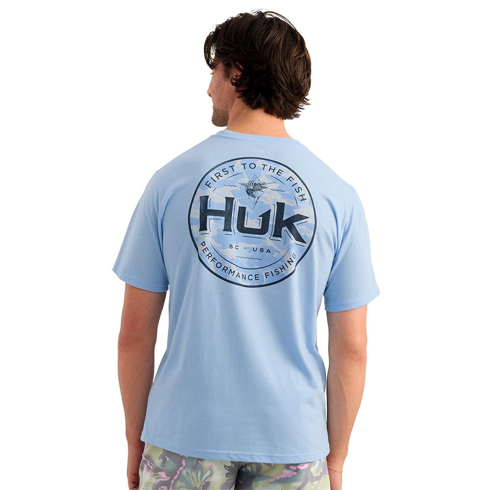 MARLIN CIRCLE SS POCKET TEE CERULEAN SIZE XL