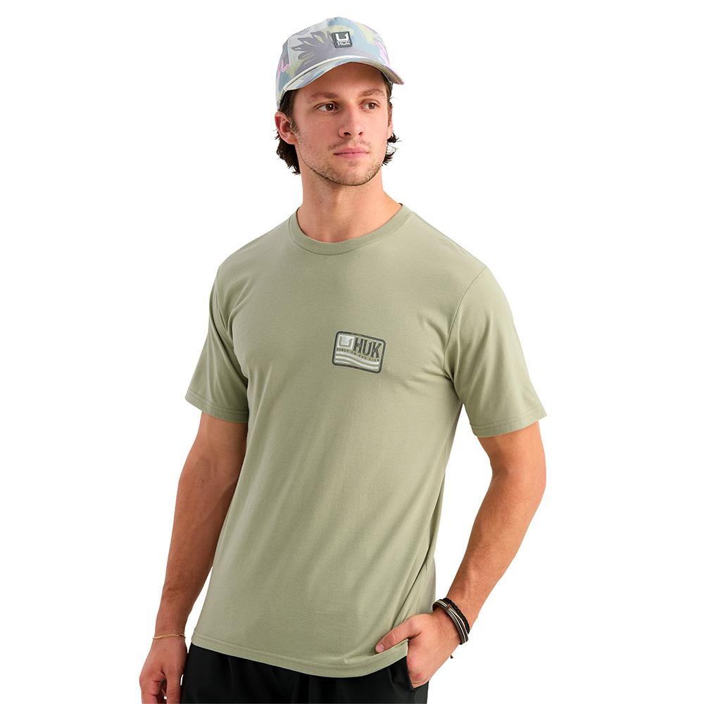 HUK BORN WAVE SS TEE SEAGRASS SIZE M