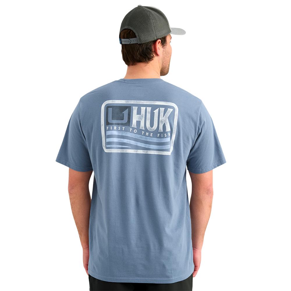 HUK BORN WAVE SS TEE STORMY BLUE SIZE S