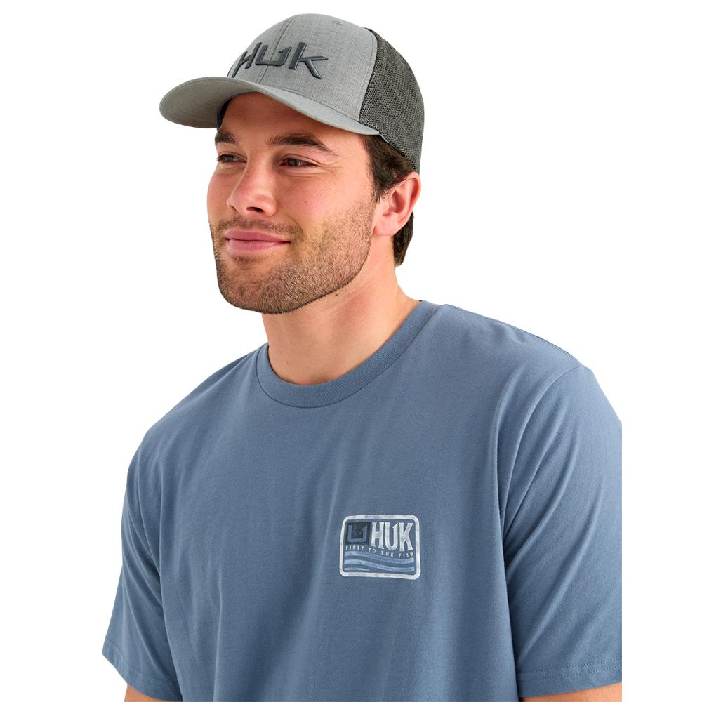 HUK BORN WAVE SS TEE STORMY BLUE SIZE M