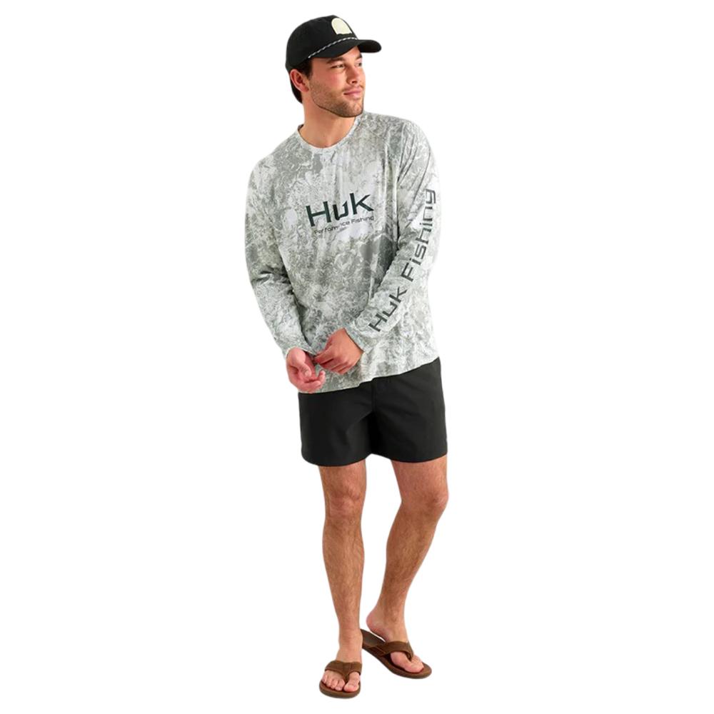PURSUIT MOSSY OAK PRINTED LS CREW SEAGRASS SIZE S