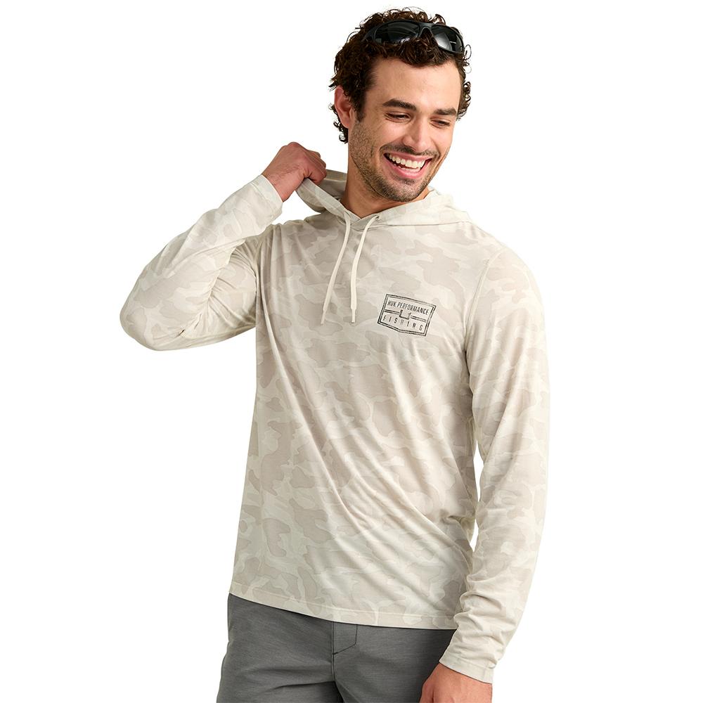DRIFT PRINTED HOODIE SILVER BIRCH SIZE S