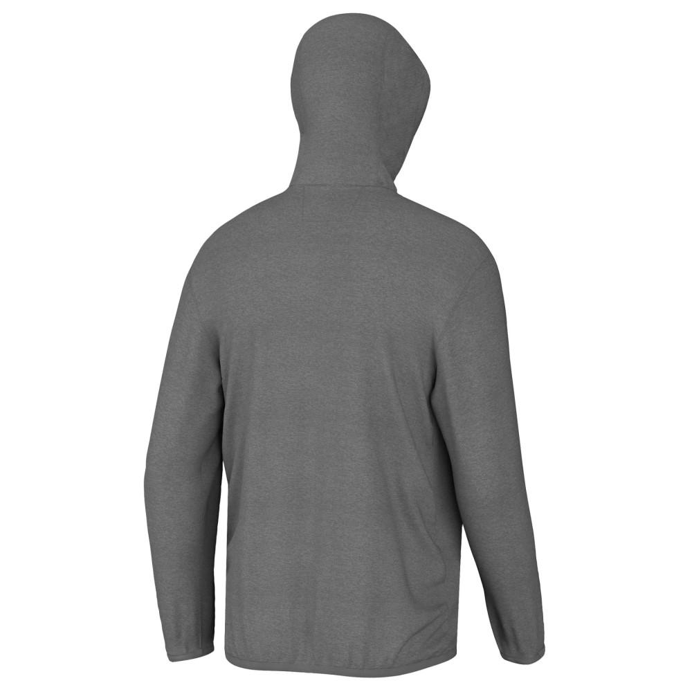 HUK HUK'D UP PERFORMANCE FLEECE HOODIE VOLC ASH HTHR S
