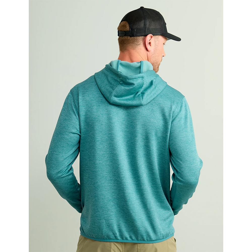 HUK HUK'D UP PERFORMANCE FLEECE HOODIE STORM BLUE HTHR XL