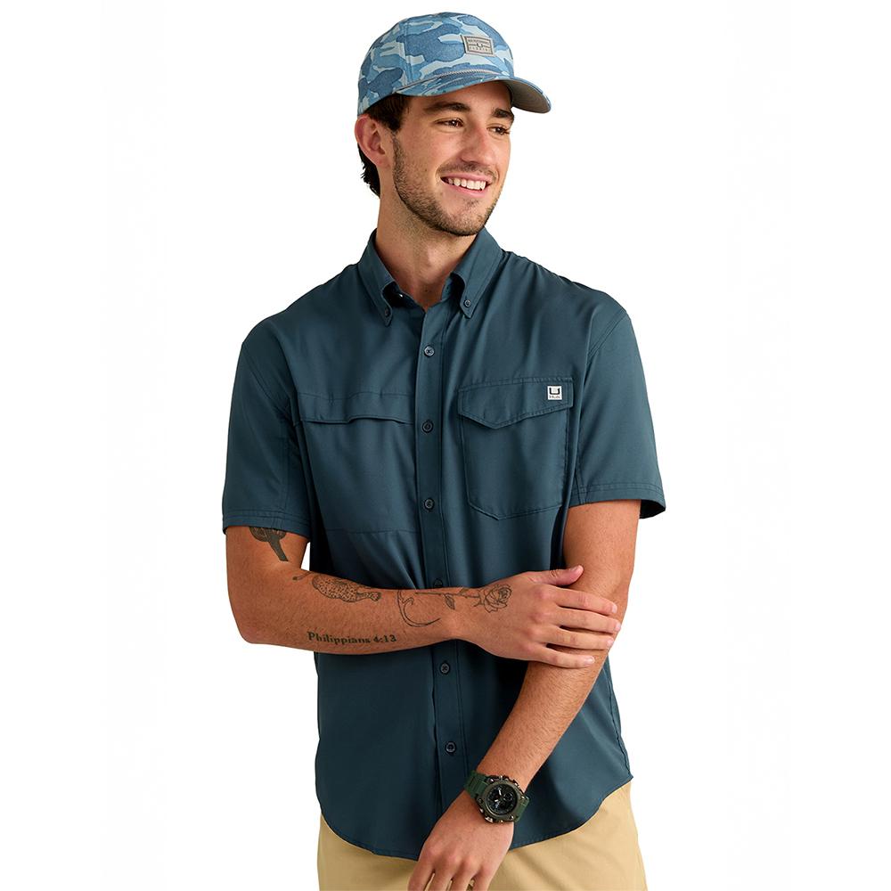 TIDEPOINT SS SHIRT SEA STORM SIZE S