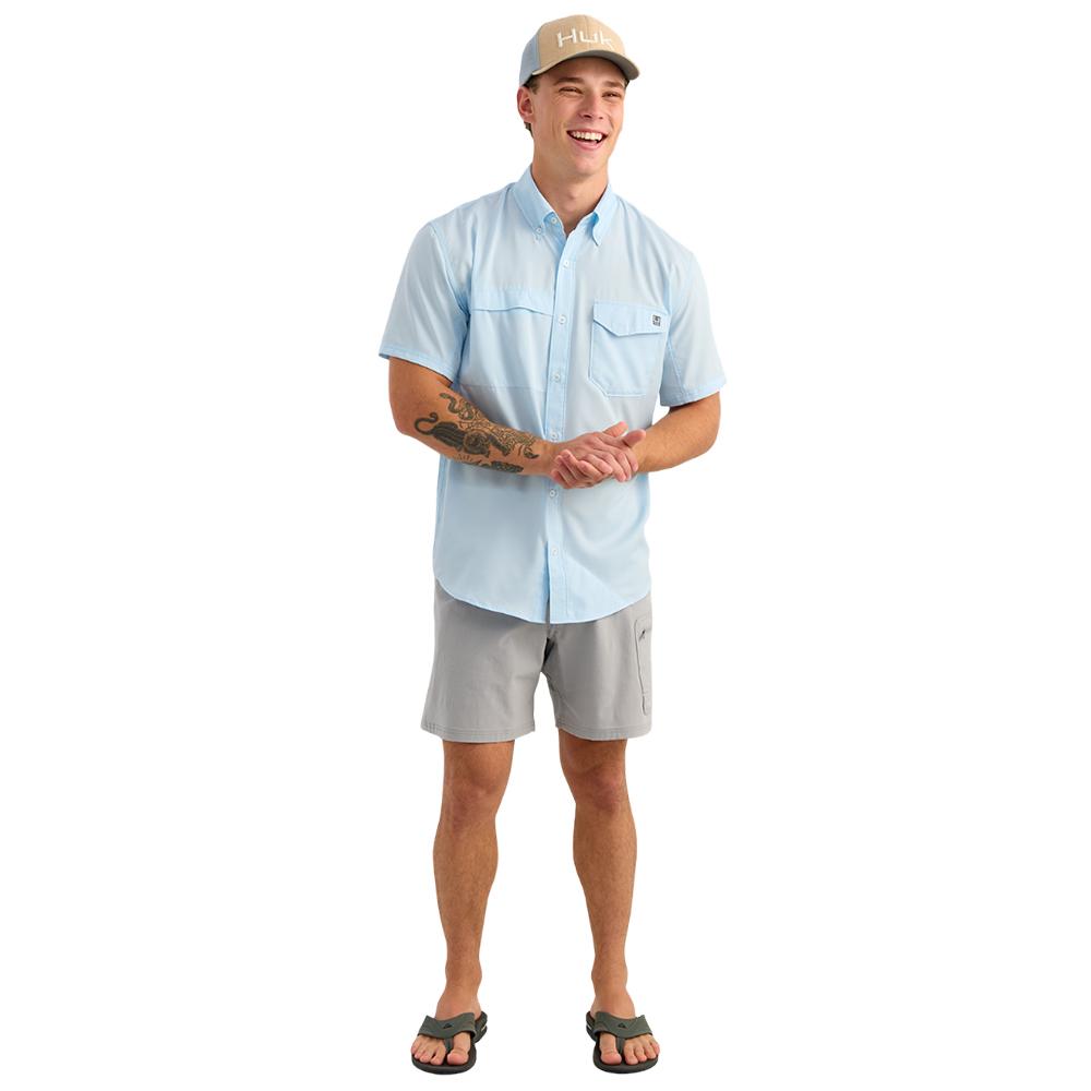 TIDEPOINT SS SHIRT COASTAL DRIFT SIZE M