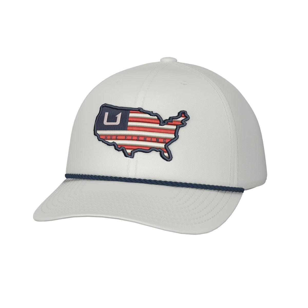 AMERICAN HUK ROPE HAT WHITE