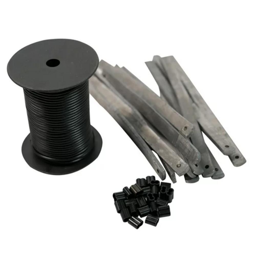 DECOY RIGGING KIT/200' PVC DECOY LINE/(12) 4OZ STRAP WEIGHTS/24 LINE CRIMPS