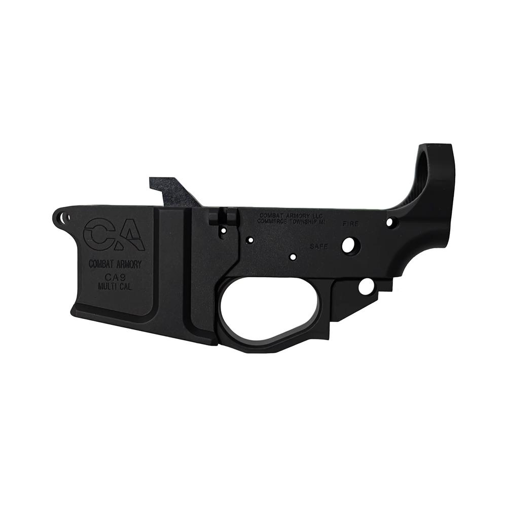 Stripped CA9 Lower With Mag Release & Ejector (AR9) Black Ano 7075