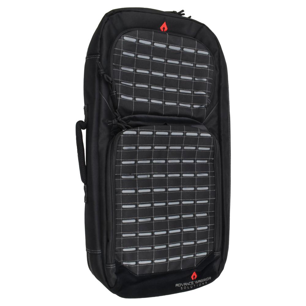 FRAME 28 AR PISTOL / SBR CASE w/ BACKPACK STRAP BLACK / GREY