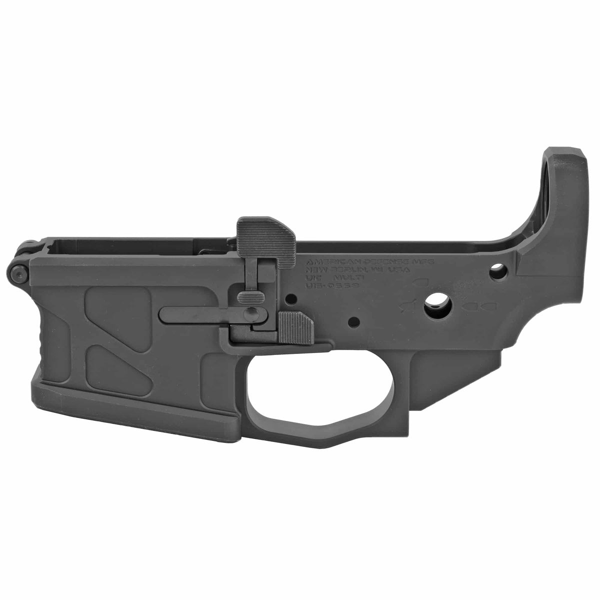 American Defense Mfg UIC Stripped AR-15 Lower Receiver - Ambidextrous - .223/5.56 NATO