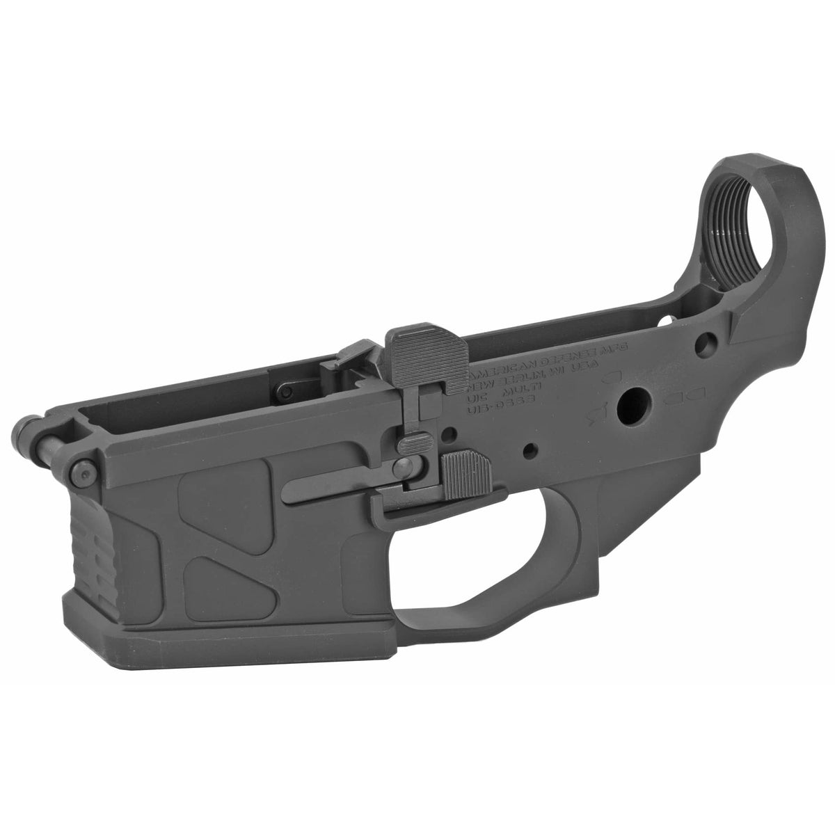 American Defense Mfg UIC Stripped AR-15 Lower Receiver - Ambidextrous - .223/5.56 NATO
