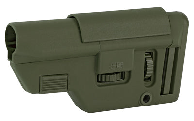 B5 Systems Collapsible Precision Stock, Olive Drab Green, Medium Length Cheek Riser
