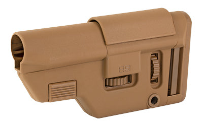 B5 Systems Collapsible Precision Stock, Coyote, Short Length Cheek Riser