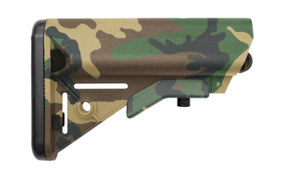 B5 Systems SOPMOD Stock, Woodland Camo, w/ Quick Detach Mount