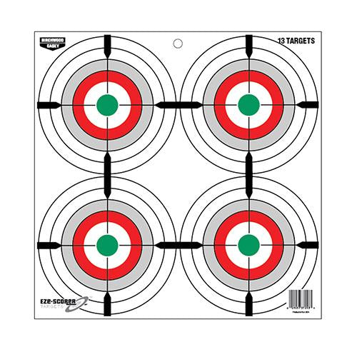 EZE-SCORER 12 MULTIPLE BULL'S-EYE PAPER TARGET - 13-PK