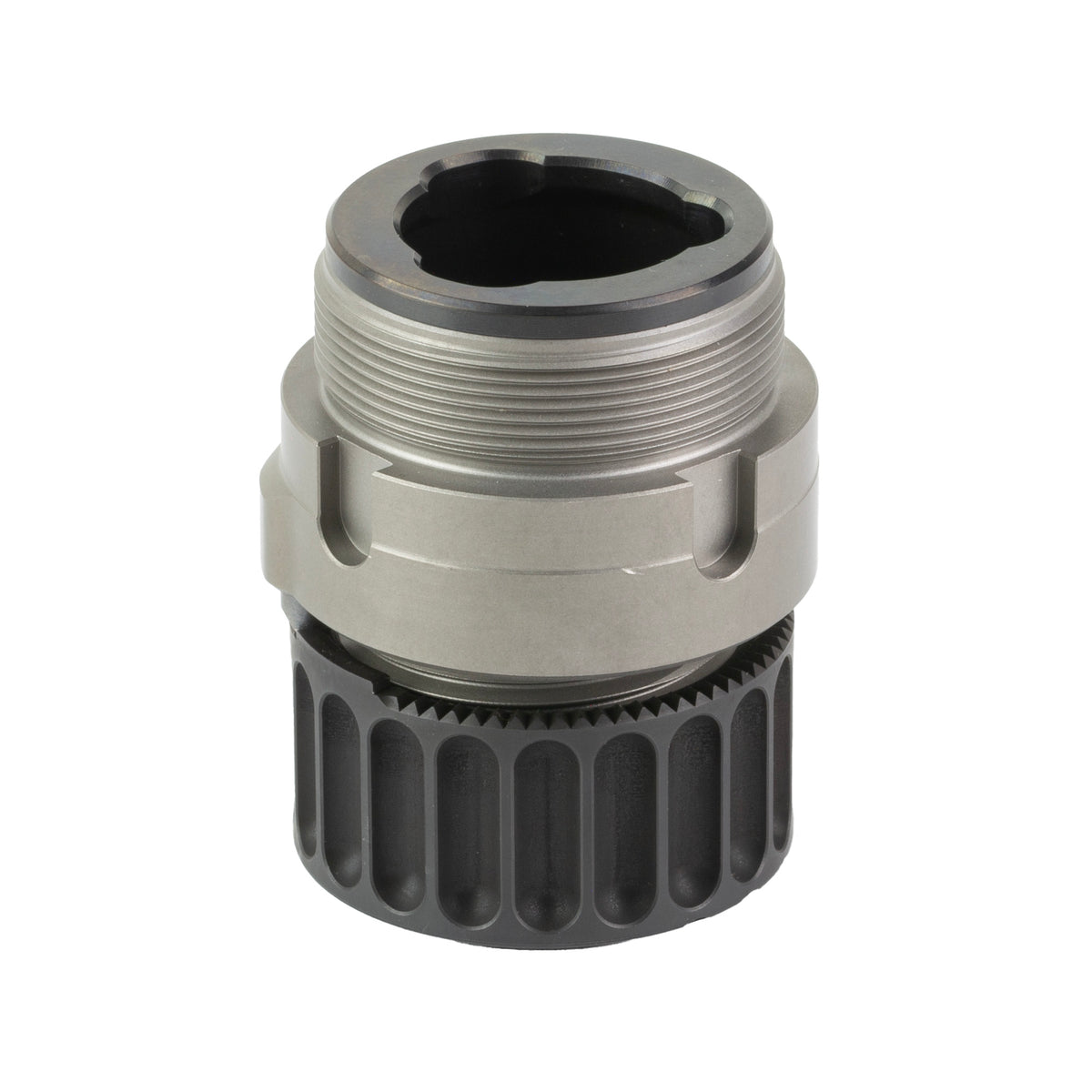 B&T USA SF Titanium HUB Adapter, Surefire to Hub, 5.56 NATO, Gray