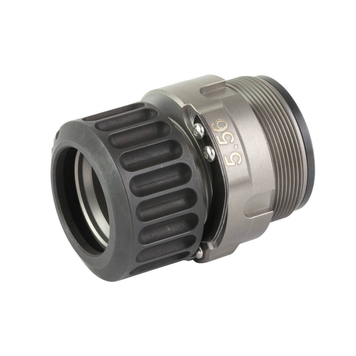 B&T USA SF Titanium HUB Adapter, Surefire to Hub, 5.56 NATO, Gray
