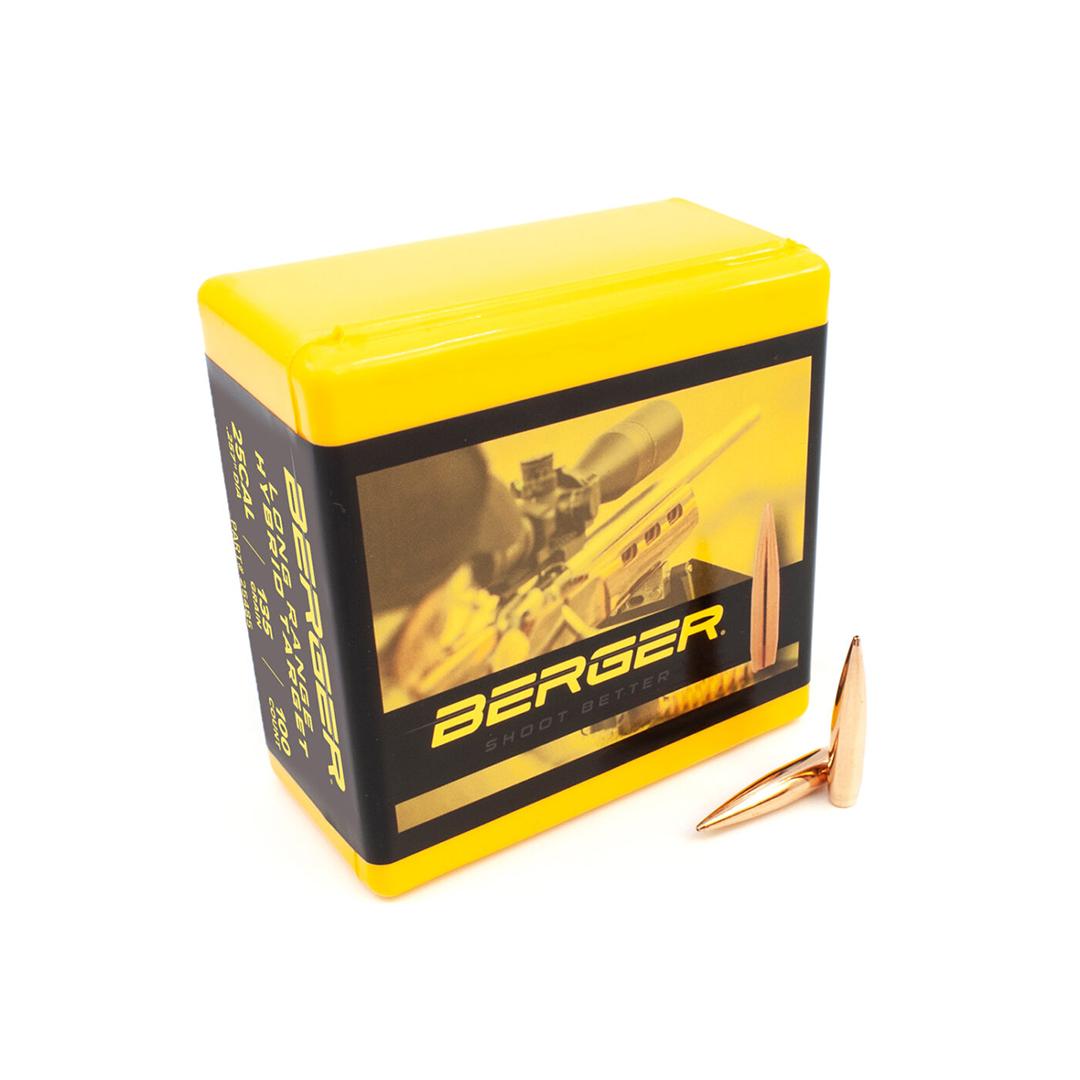 Berger 25 cal 135gr LR Hybrid Target 100rd box
