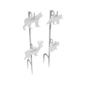 Birchwood Casey AR500 Gong, Rimfire Target Set, 1/4", 1-Hole, White
