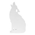 Birchwood Casey AR500 Gong, Howling Coyote Silhouette Target, 3/8", 1-Hole, White