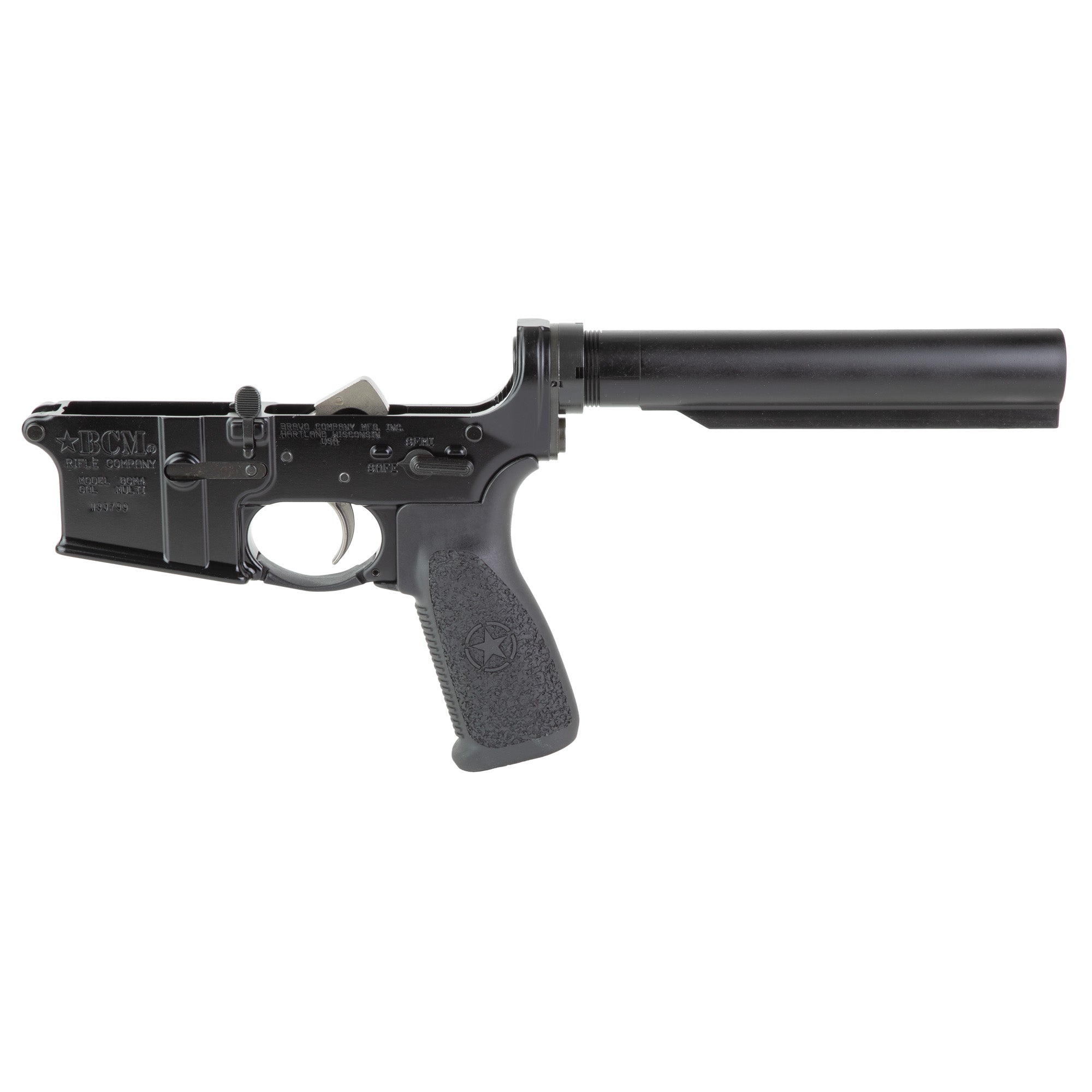 Bravo Company Complete Lower Receiver, AR-15, Multi Caliber, Anodized Finish, Black